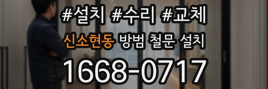 신소현동 방범 철문 설치