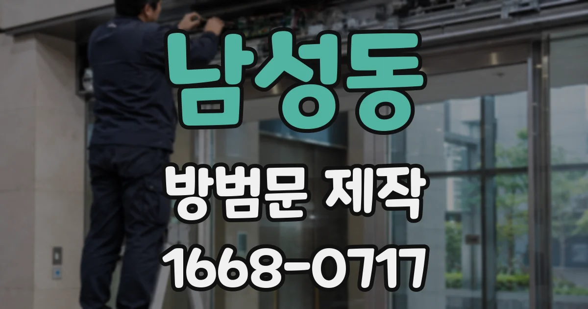 남성동 방범문 제작