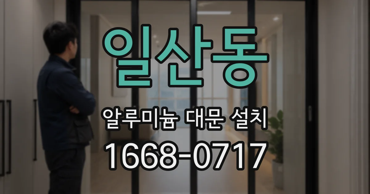 일산동 알루미늄 대문 설치