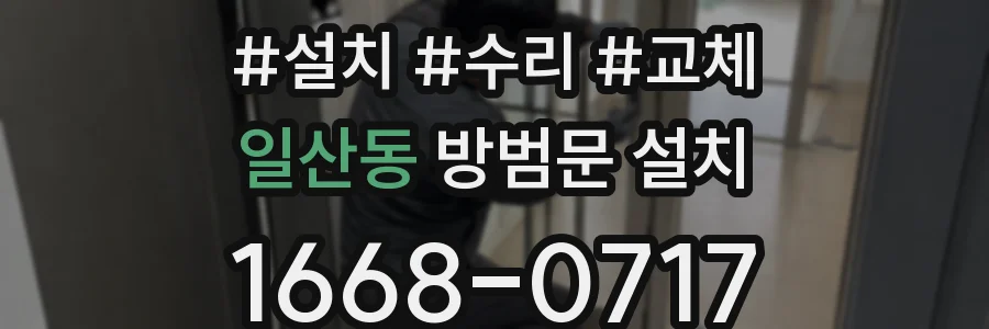 일산동 방범문 설치