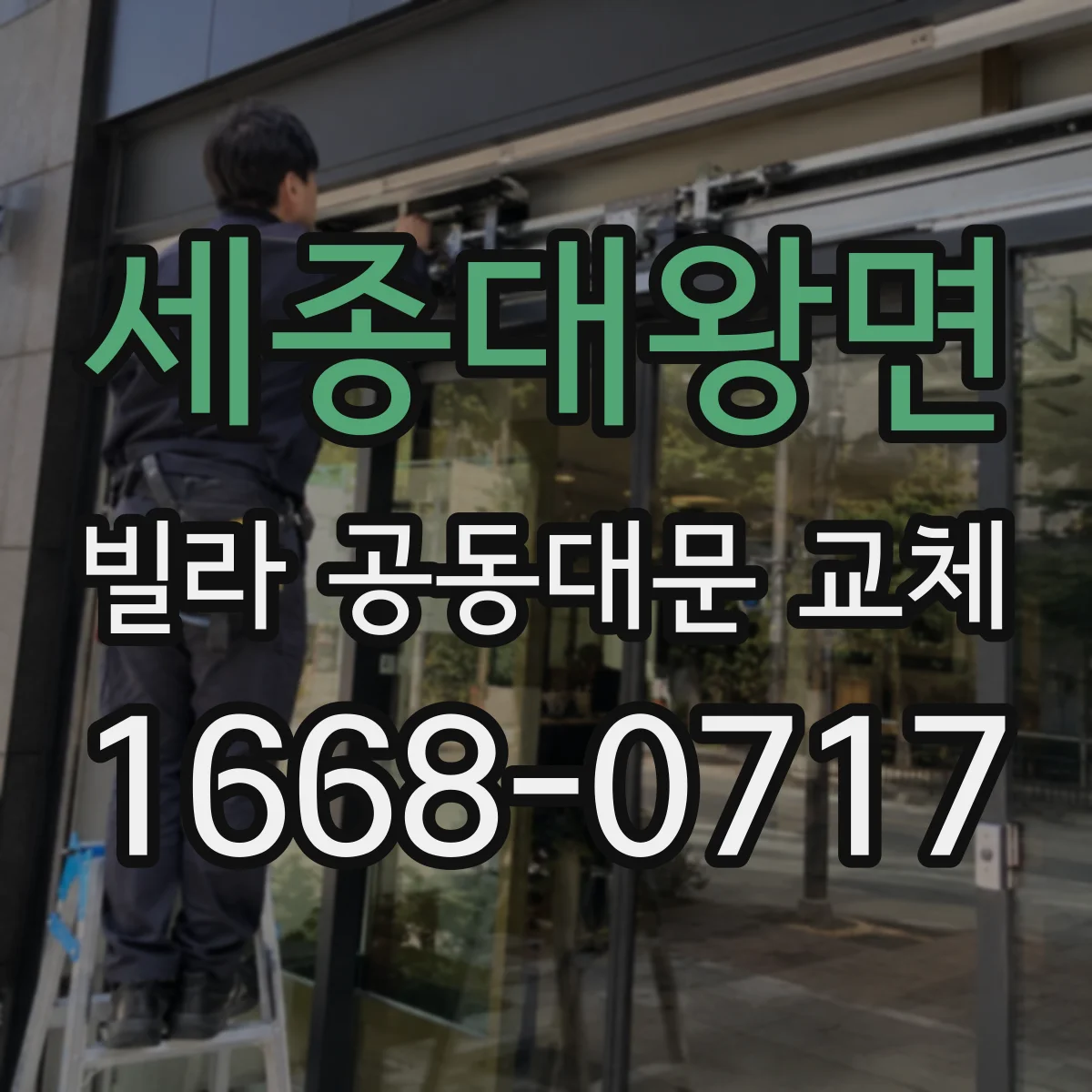 세종대왕면 빌라 공동대문 교체