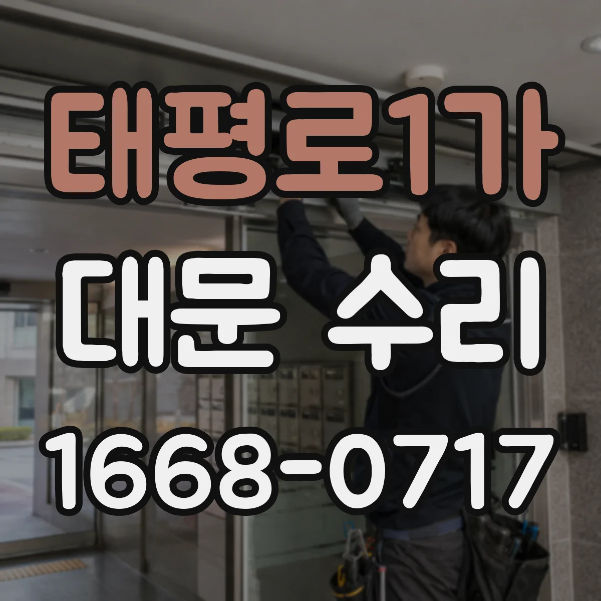 태평로1가 대문 수리
