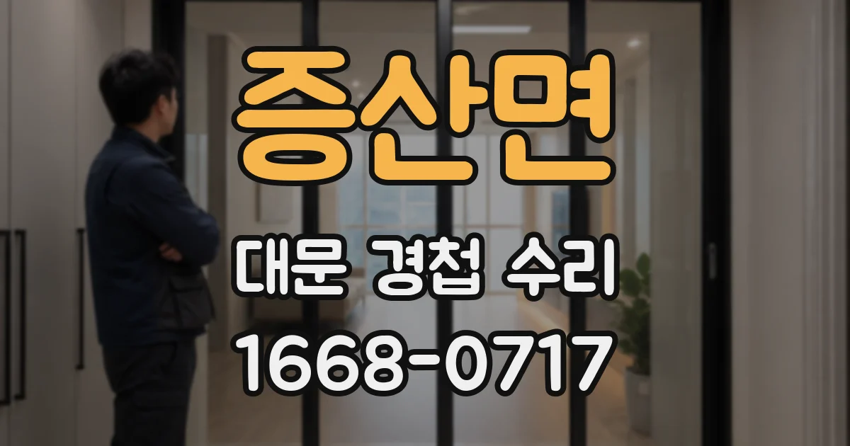 증산면 대문 경첩 수리