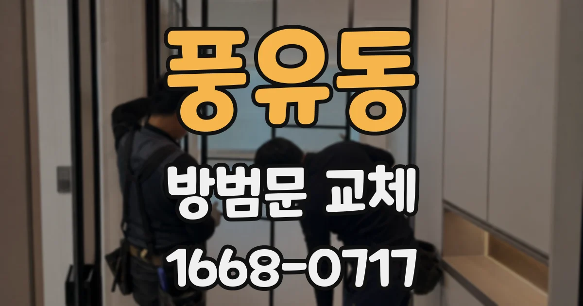 풍유동 방범문 교체