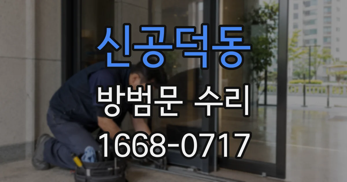 신공덕동 방범문 수리