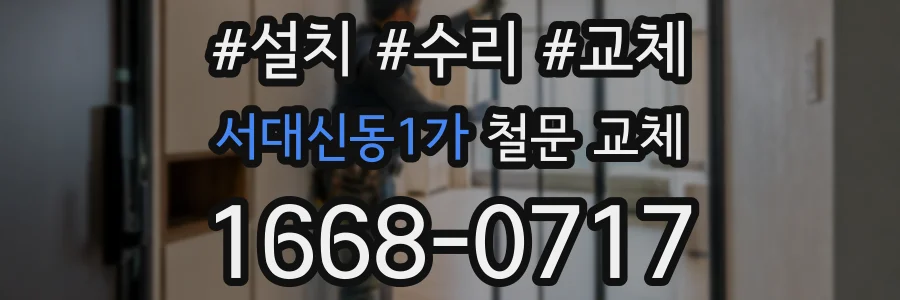 서대신동1가 철문 교체