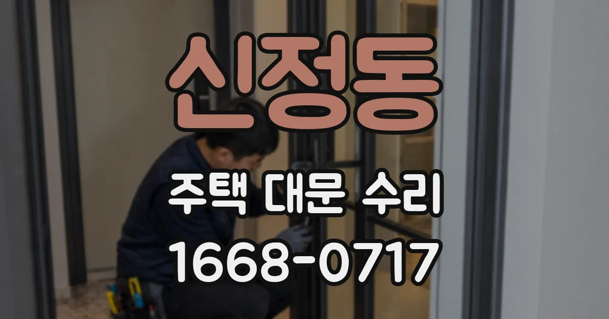 신정동 주택 대문 수리