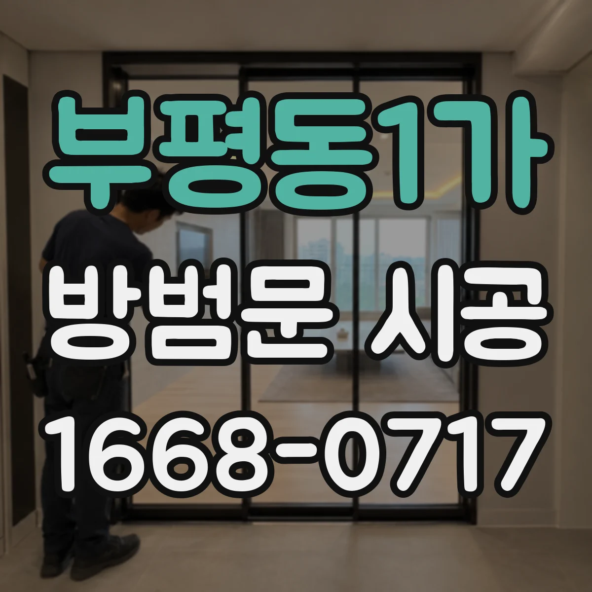부평동1가 방범문 시공