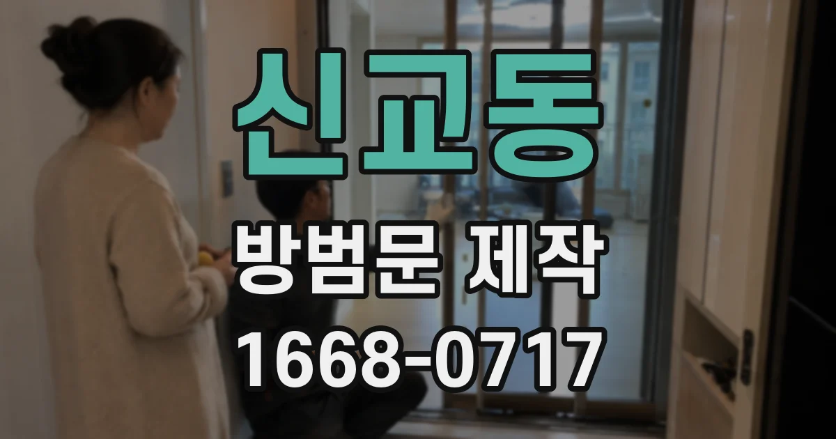 신교동 방범문 제작