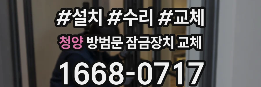 청양 방범문 잠금장치 교체
