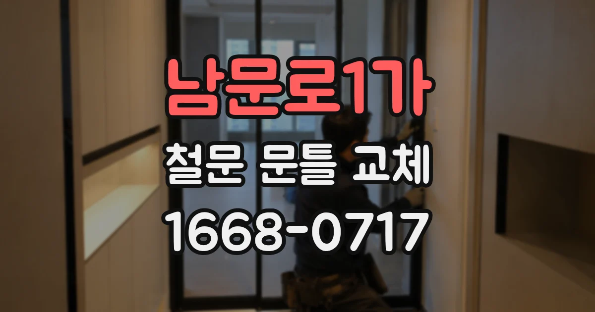 남문로1가 철문 문틀 교체