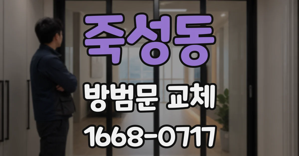 죽성동 방범문 교체