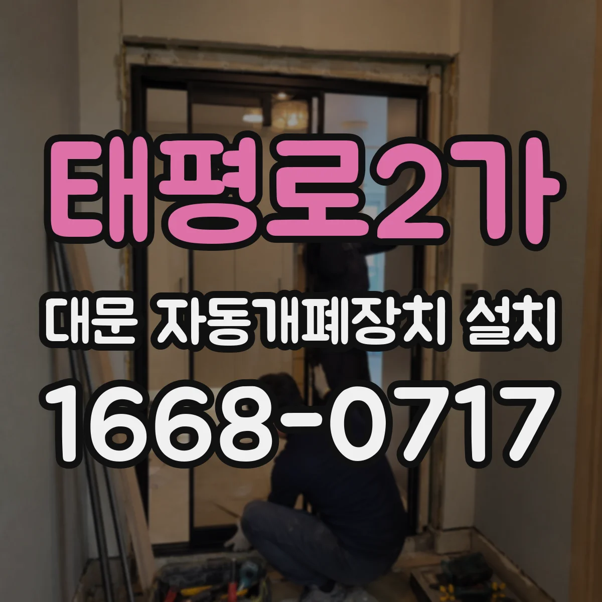 태평로2가 대문 자동개폐장치 설치