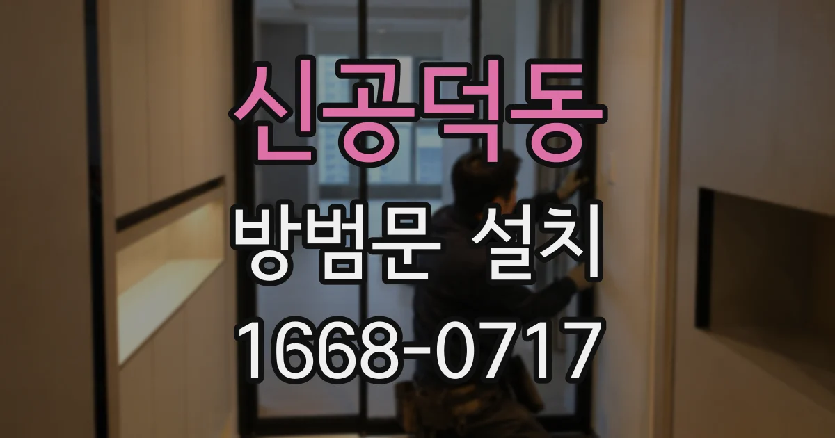 신공덕동 방범문 설치