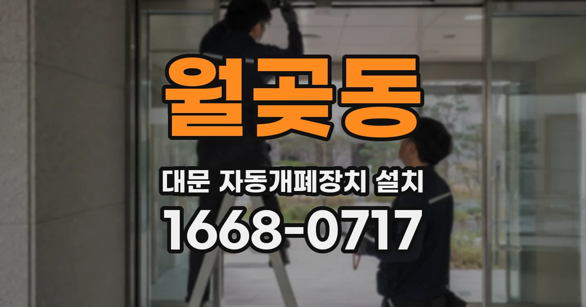 월곶동 대문 자동개폐장치 설치