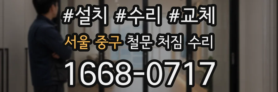 서울 중구 철문 처짐 수리
