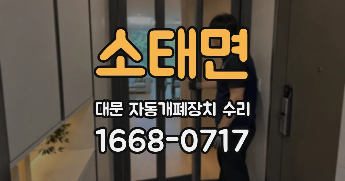 소태면 대문 자동개폐장치 수리