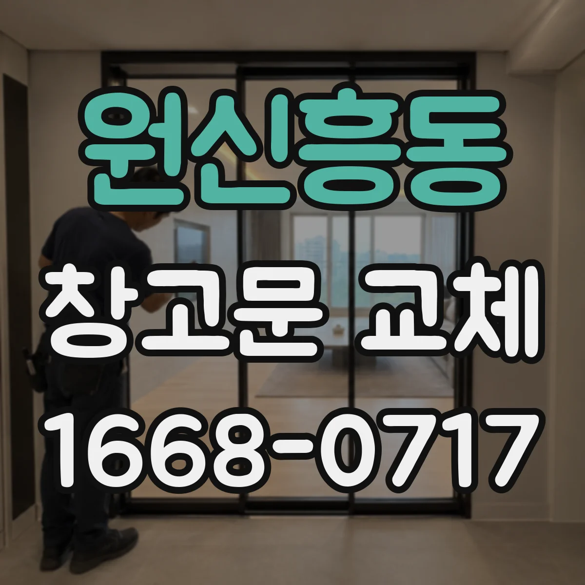 원신흥동 창고문 교체