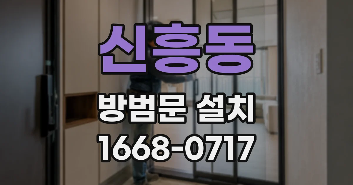 신흥동 방범문 설치