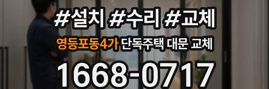 영등포동4가 단독주택 대문 교체