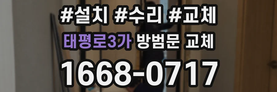 태평로3가 방범문 교체