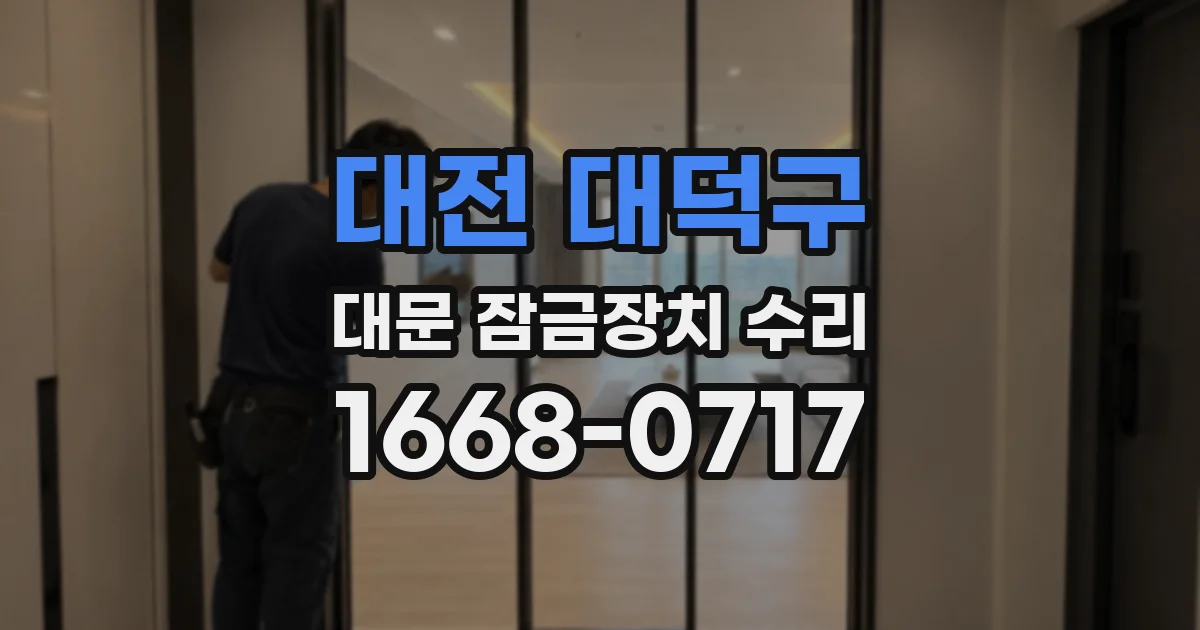 대전 대덕구 대문 잠금장치 수리