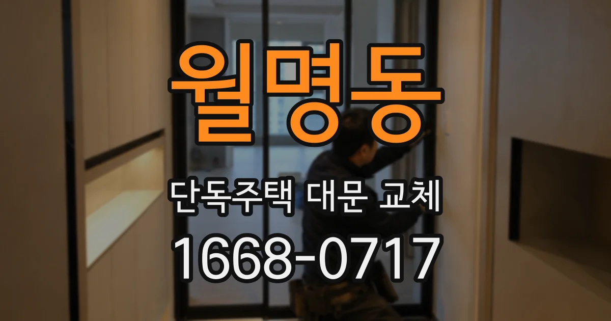 월명동 단독주택 대문 교체