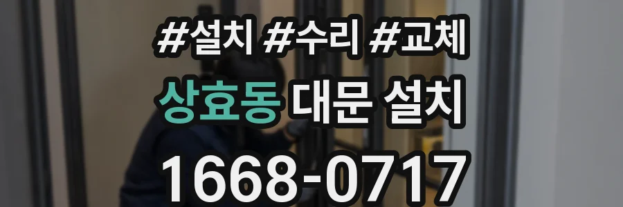 상효동 대문 설치