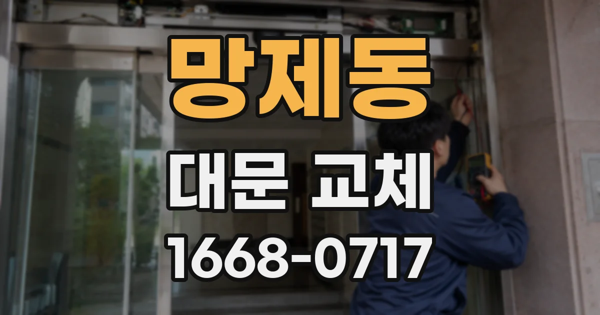 망제동 대문 교체