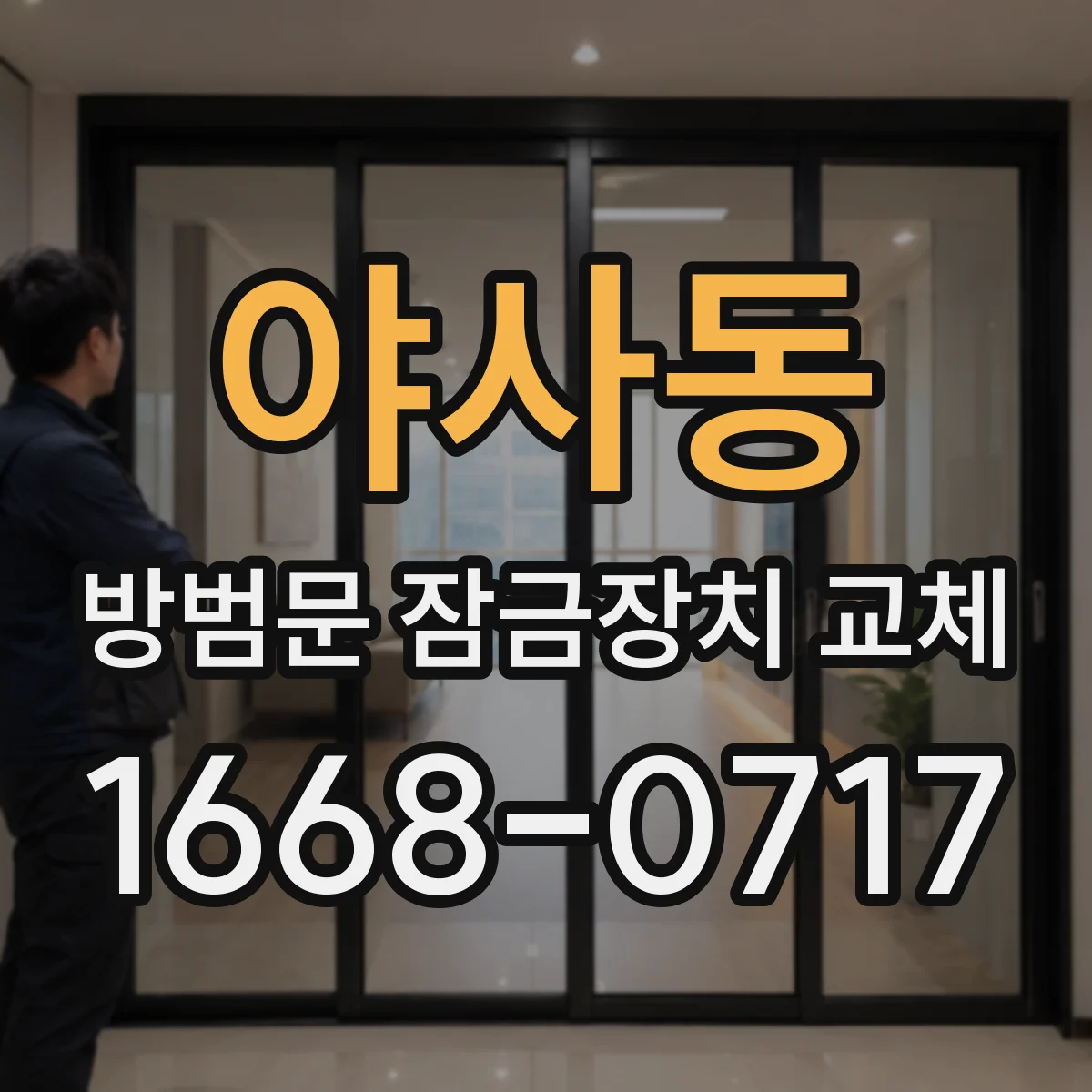 야사동 방범문 잠금장치 교체