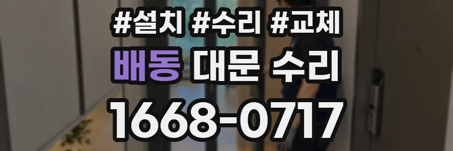 배동 대문 수리