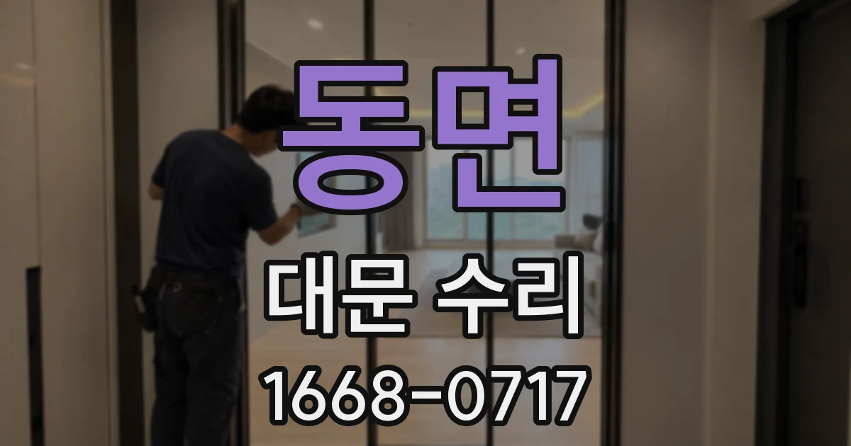 동면 대문 수리