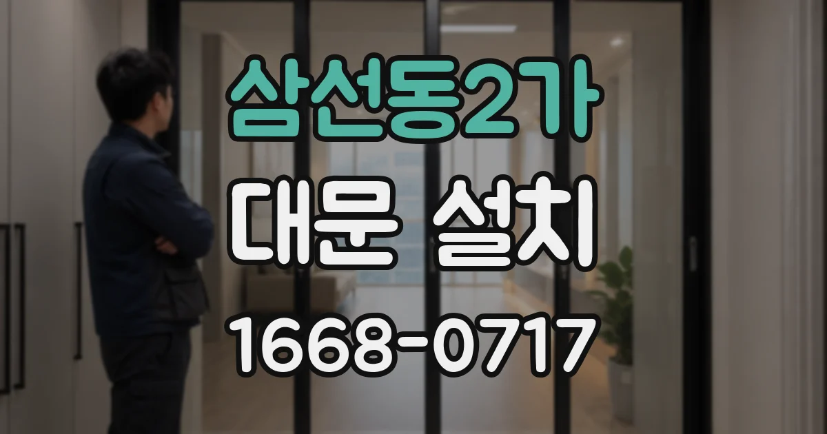 삼선동2가 대문 설치