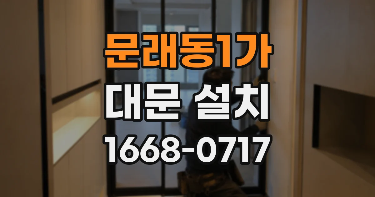 문래동1가 대문 설치