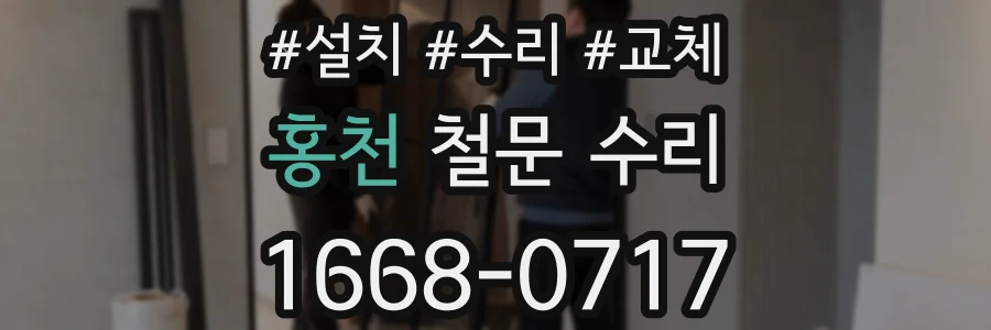 홍천 철문 수리