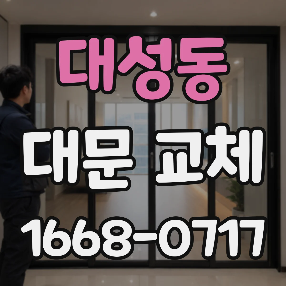 대성동 대문 교체