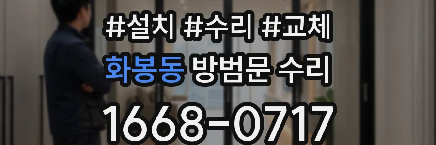 화봉동 방범문 수리