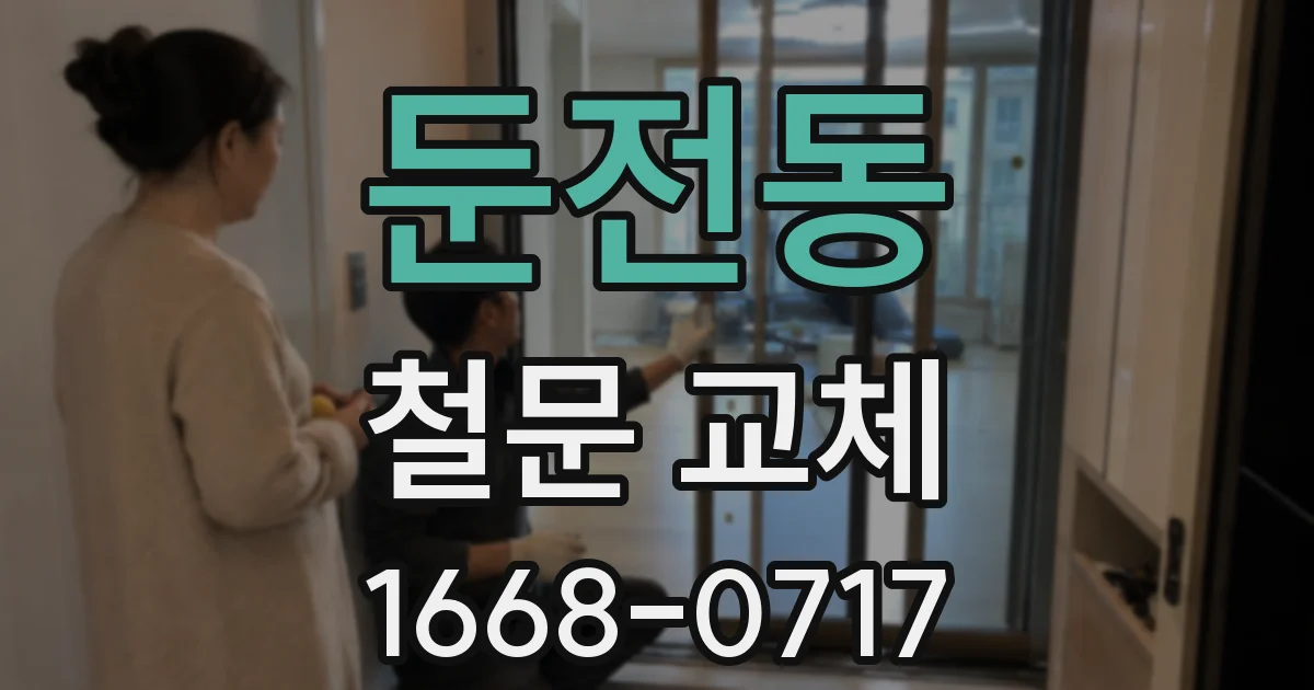 둔전동 철문 교체