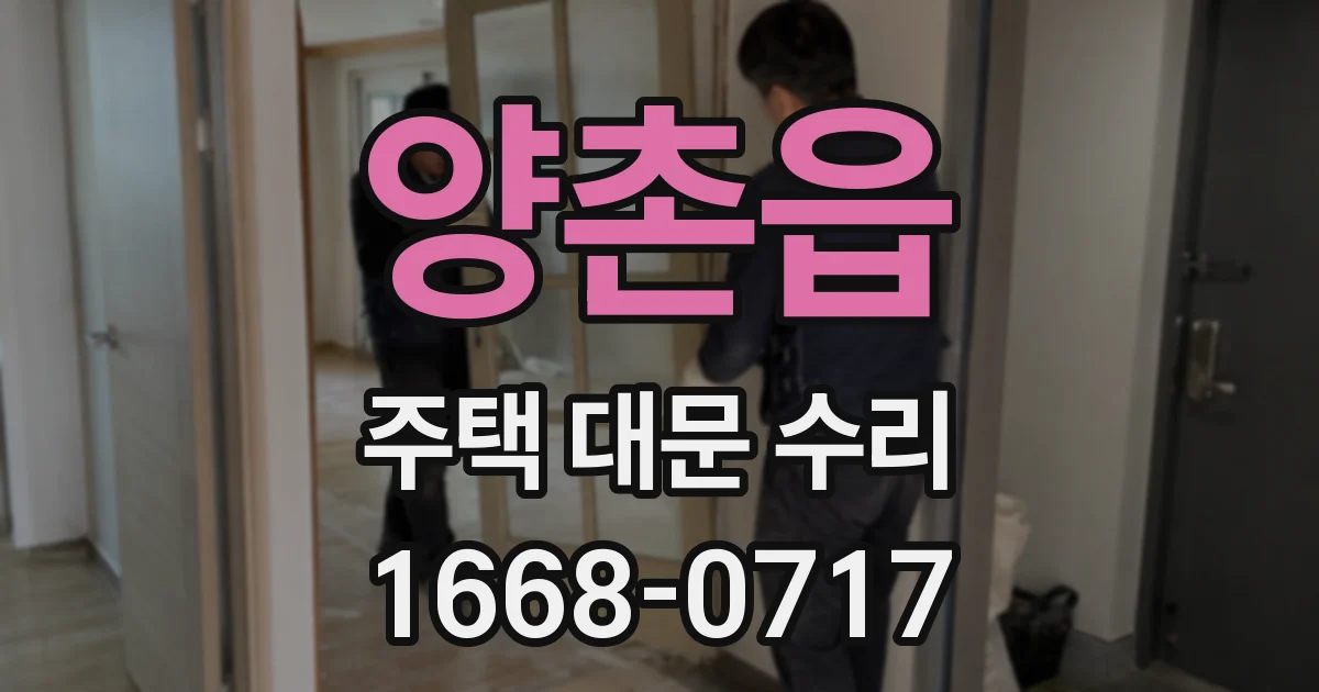 양촌읍 주택 대문 수리
