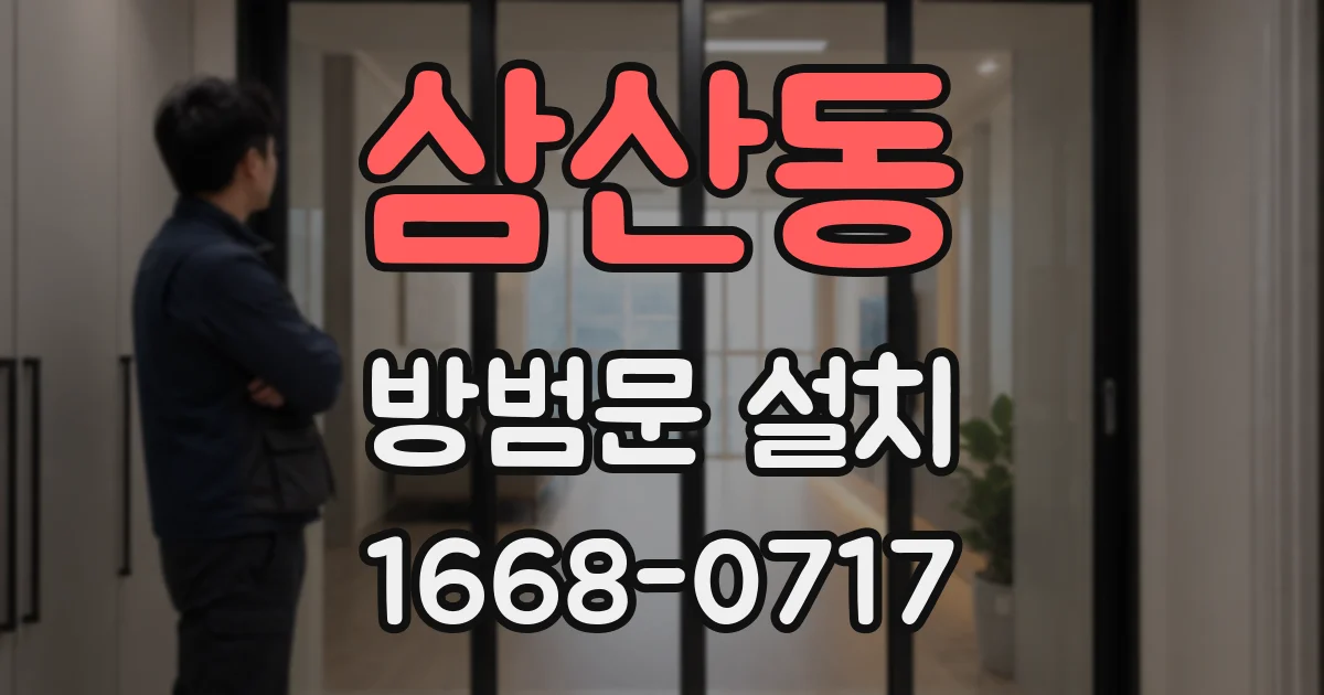 삼산동 방범문 설치