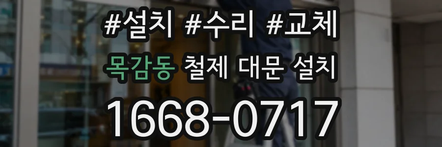 목감동 철제 대문 설치