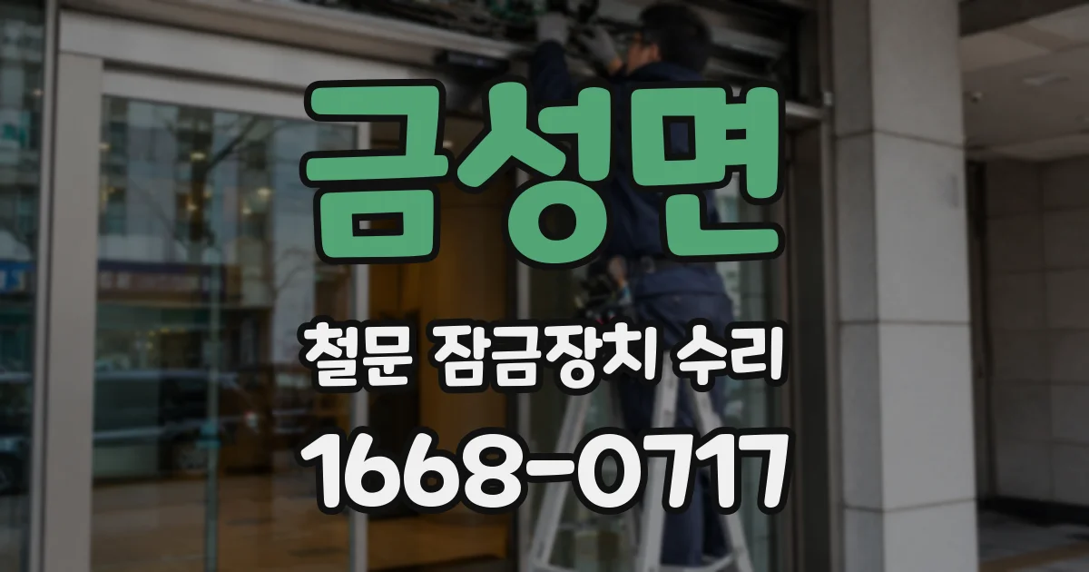 금성면 철문 잠금장치 수리
