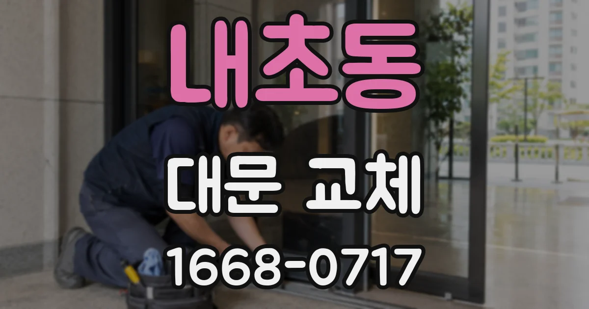 내초동 대문 교체