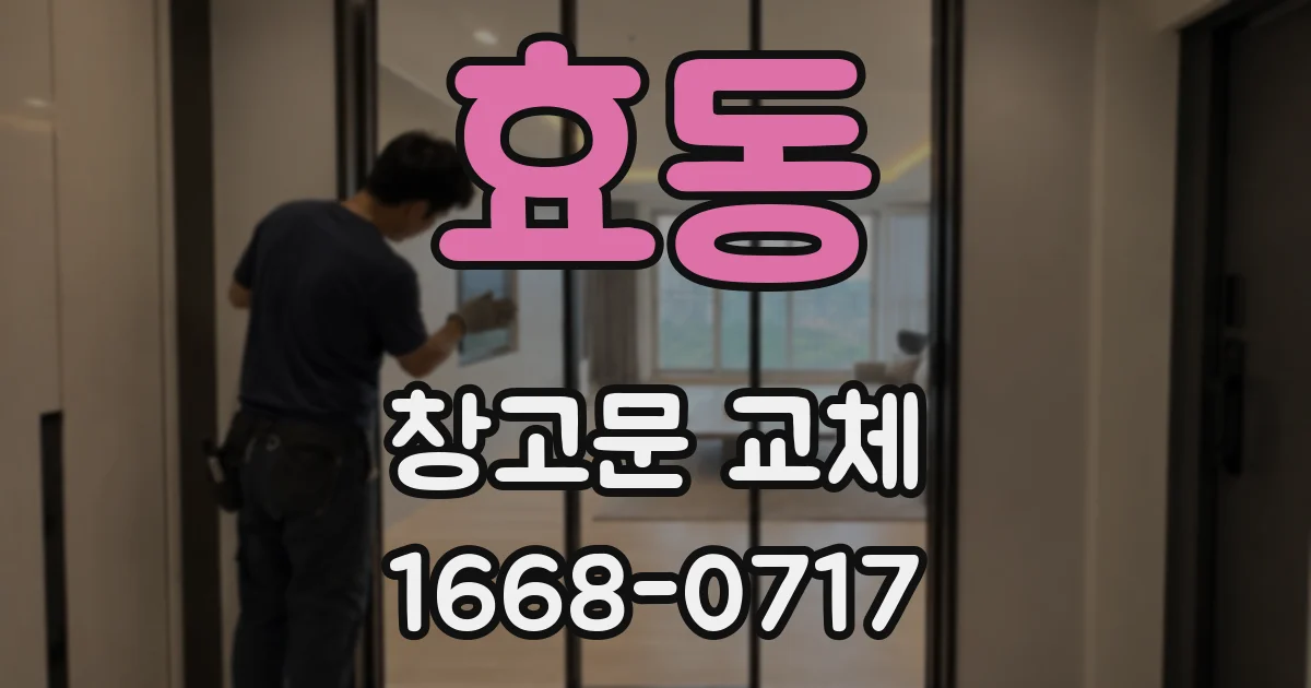 효동 창고문 교체