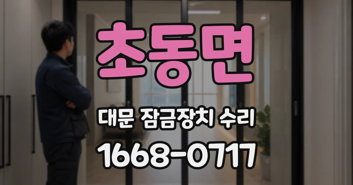 초동면 대문 잠금장치 수리