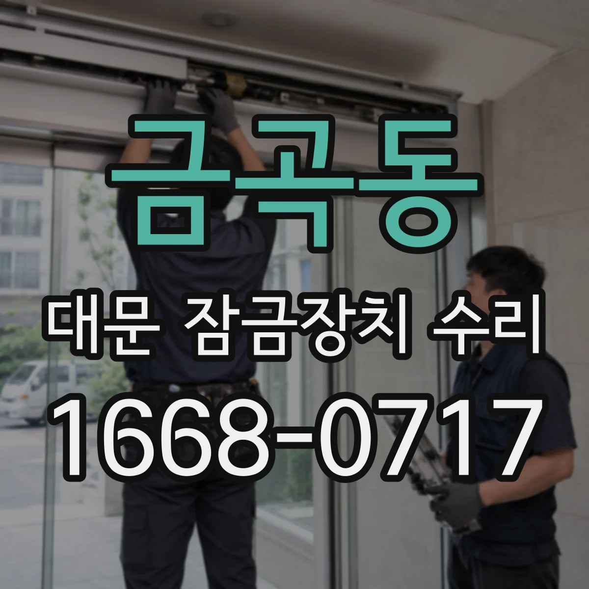 금곡동 대문 잠금장치 수리