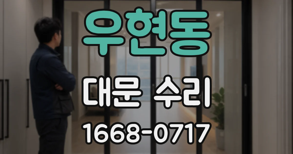 우현동 대문 수리