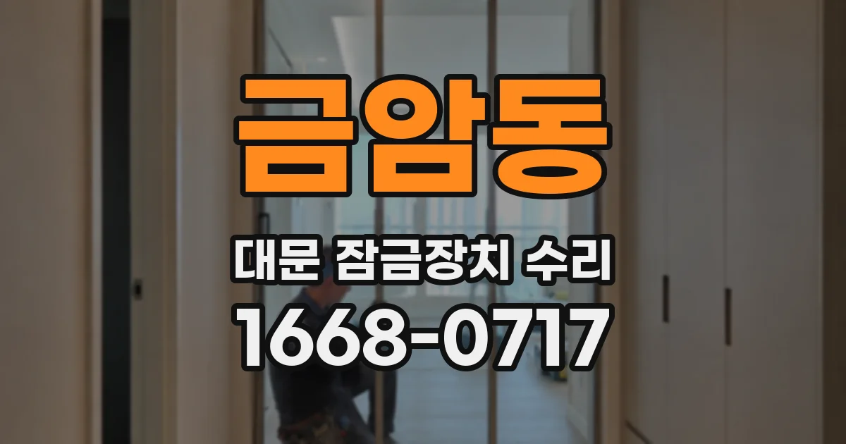 금암동 대문 잠금장치 수리