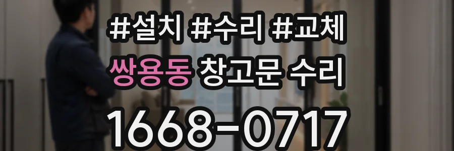 쌍용동 창고문 수리