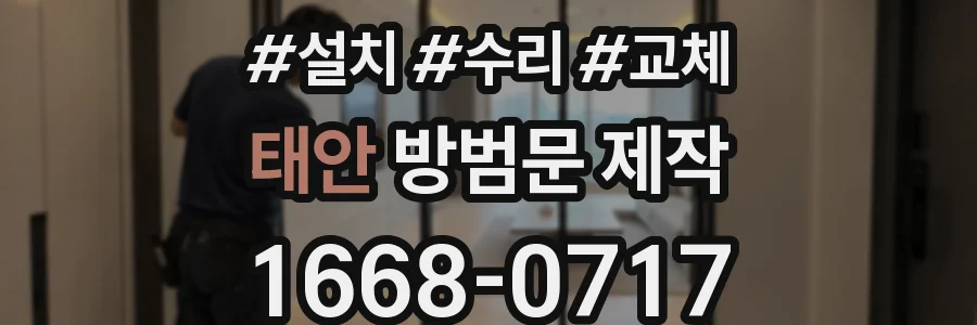 태안 방범문 제작